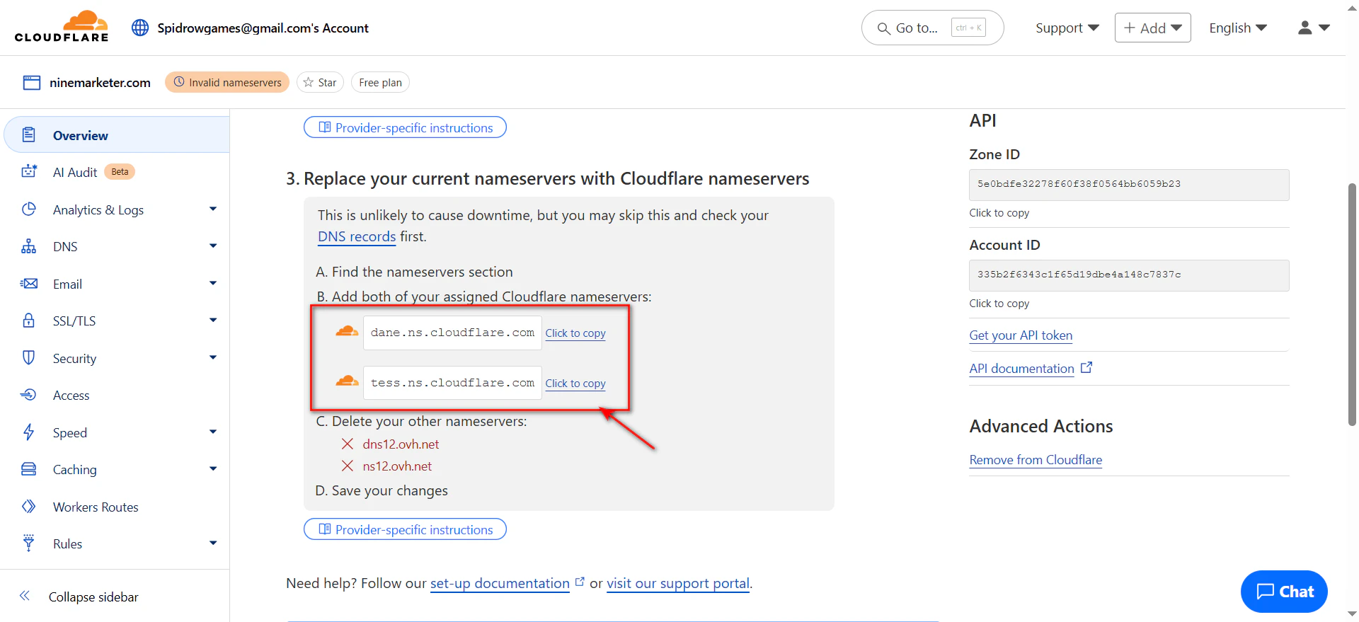 5- ovh change dns