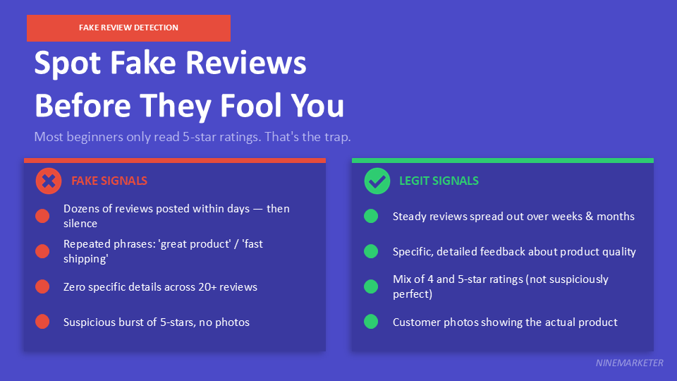 AliExpress Supplier Vetting Checklist: 10 Things to Check Before Ordering 7 Spot Fake Reviews Before They Fool You
