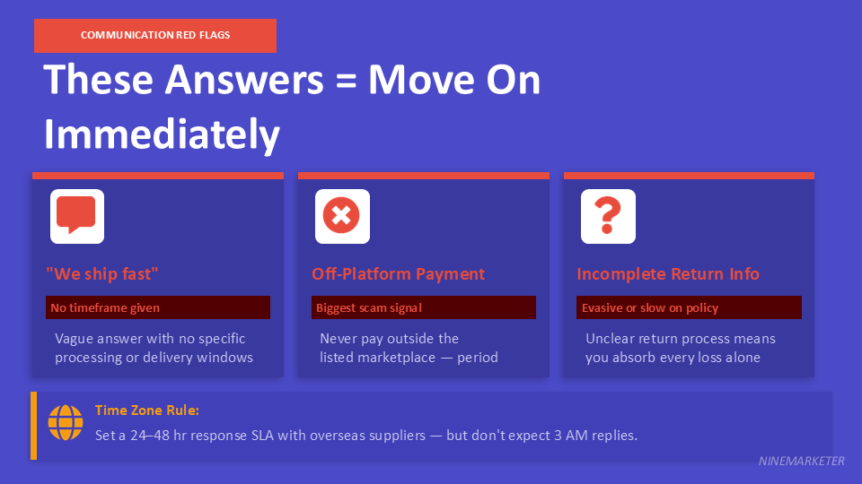 AliExpress Supplier Vetting Checklist: 10 Things to Check Before Ordering 12 These Answers Move On Immediately