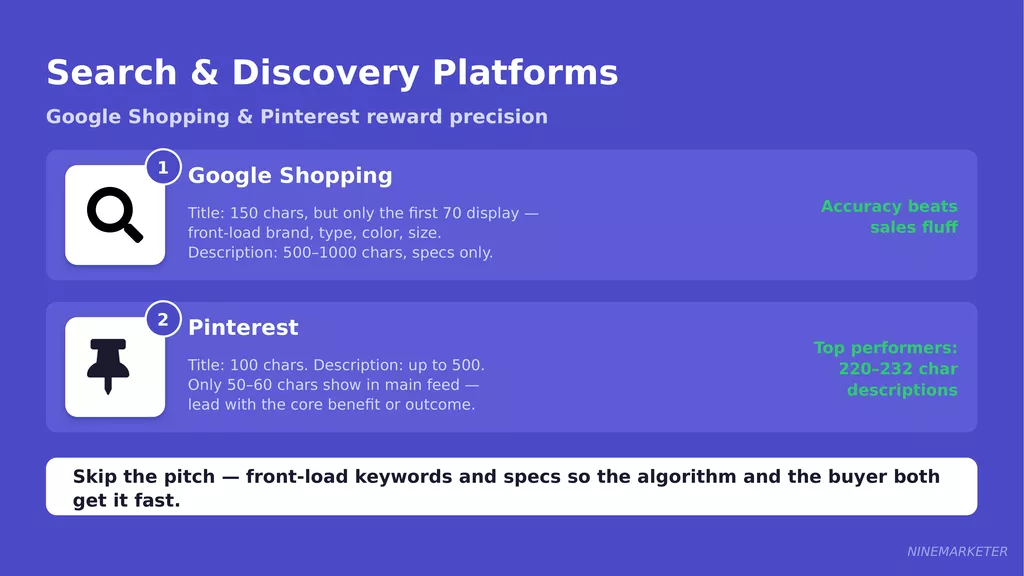 How to Write Product Ad Copy That Converts for Dropshipping Products 20 Platform Slide 2 Search Discovery