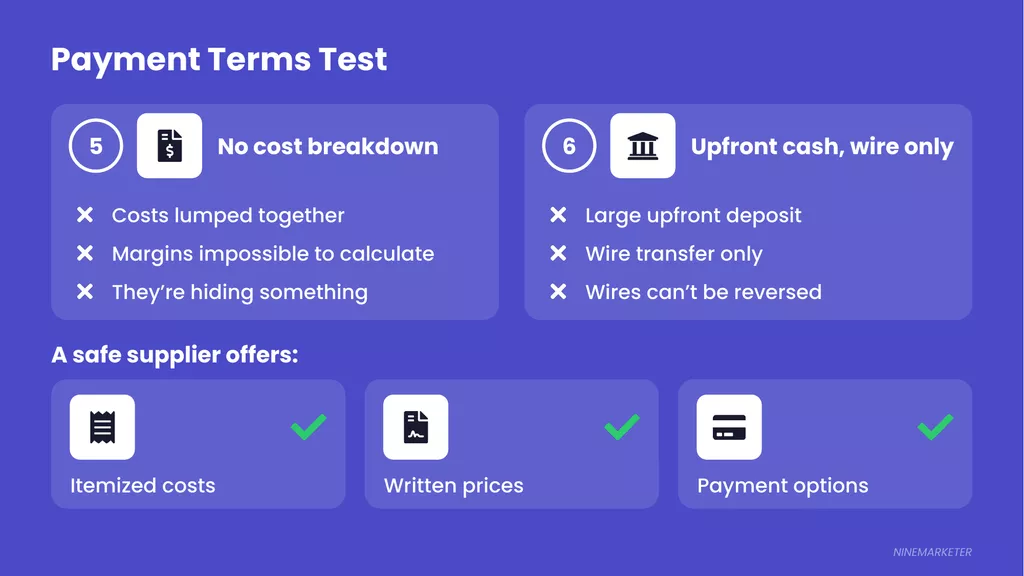 Pricing Slide 3 Payment Terms