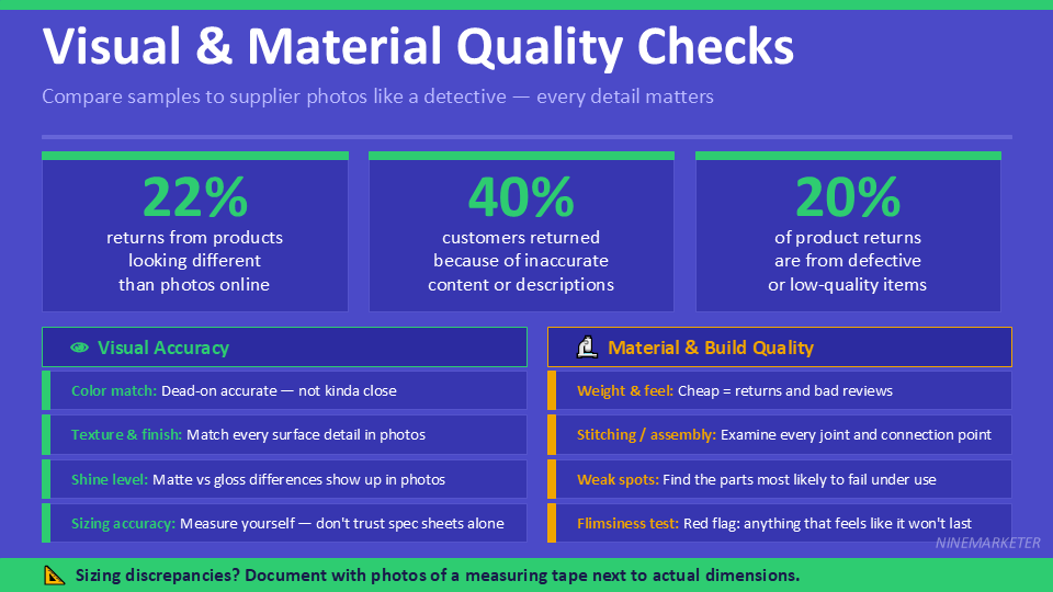 Visual Material Quality Checks