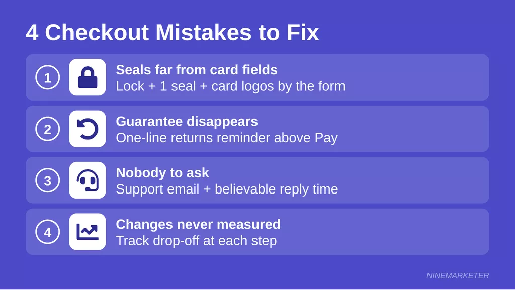 Checkout Page Trust Badge Placement 4 Common Mistakes